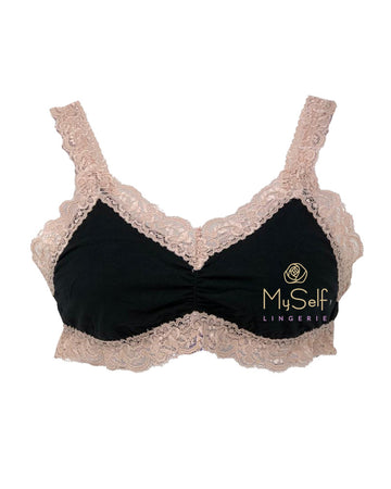 Fleur't 611 Lounge Bralette with Lace myselflingerie.com